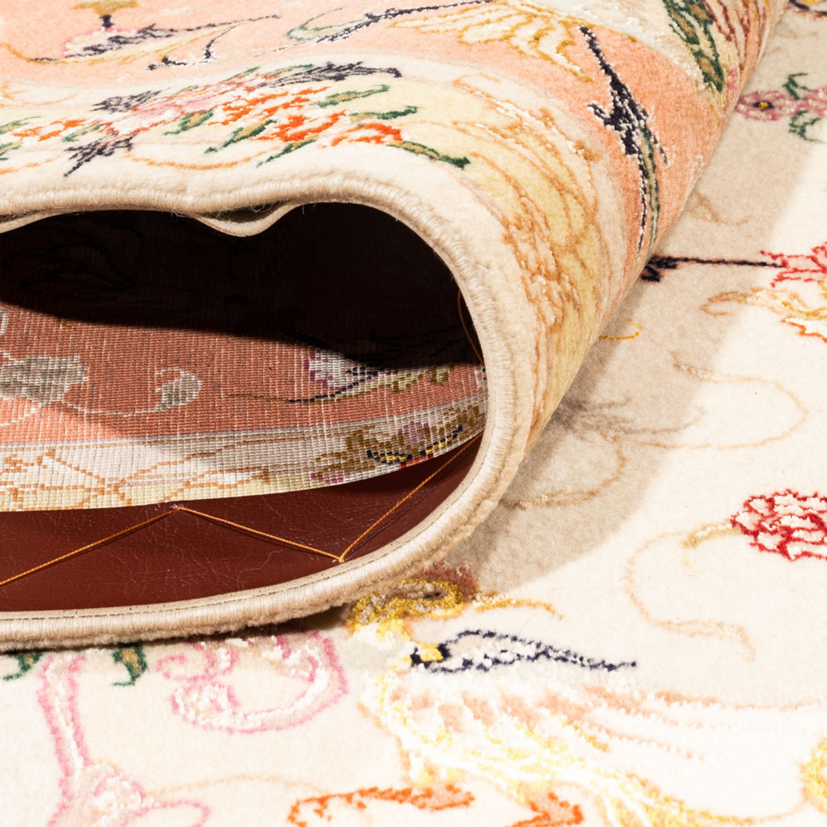 Tappeto Persero - Tabriz - Reale quadrato  - 205 x 203 cm - crema