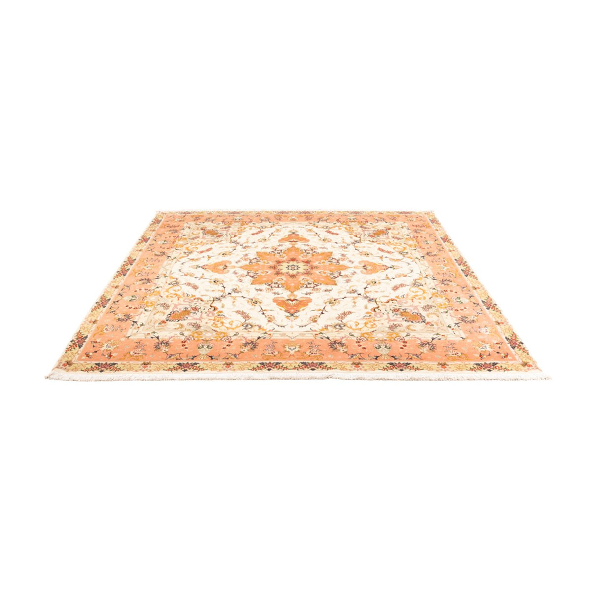 Tappeto Persero - Tabriz - Reale quadrato  - 205 x 203 cm - crema