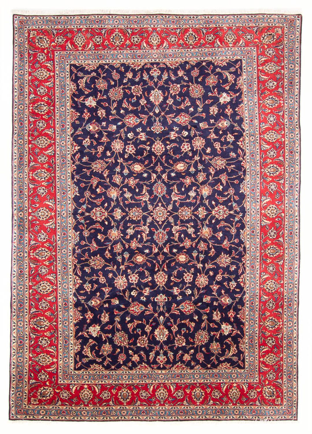 Tappeto Persero - Keshan - 295 x 200 cm - blu scuro