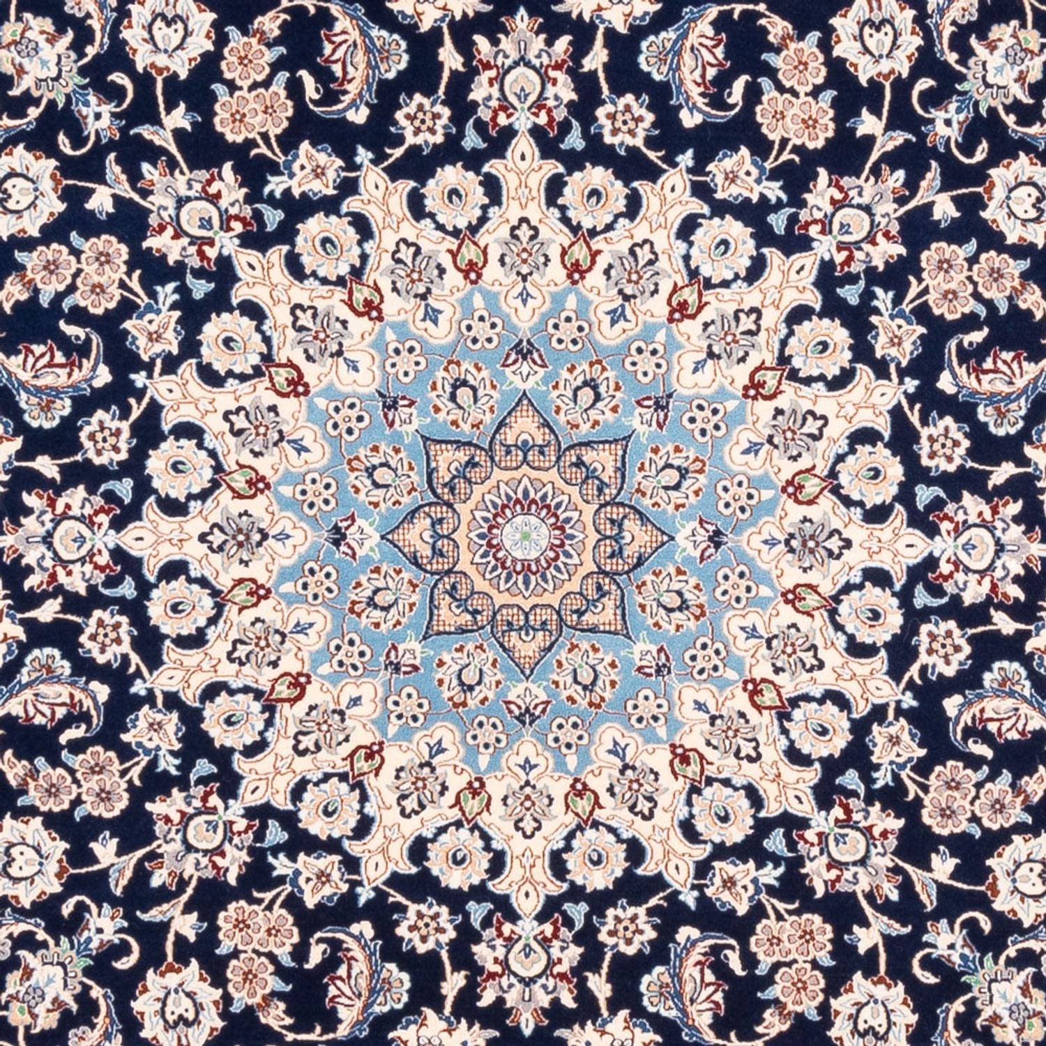 Tappeto Persero - Nain - Premio quadrato  - 212 x 212 cm - blu scuro
