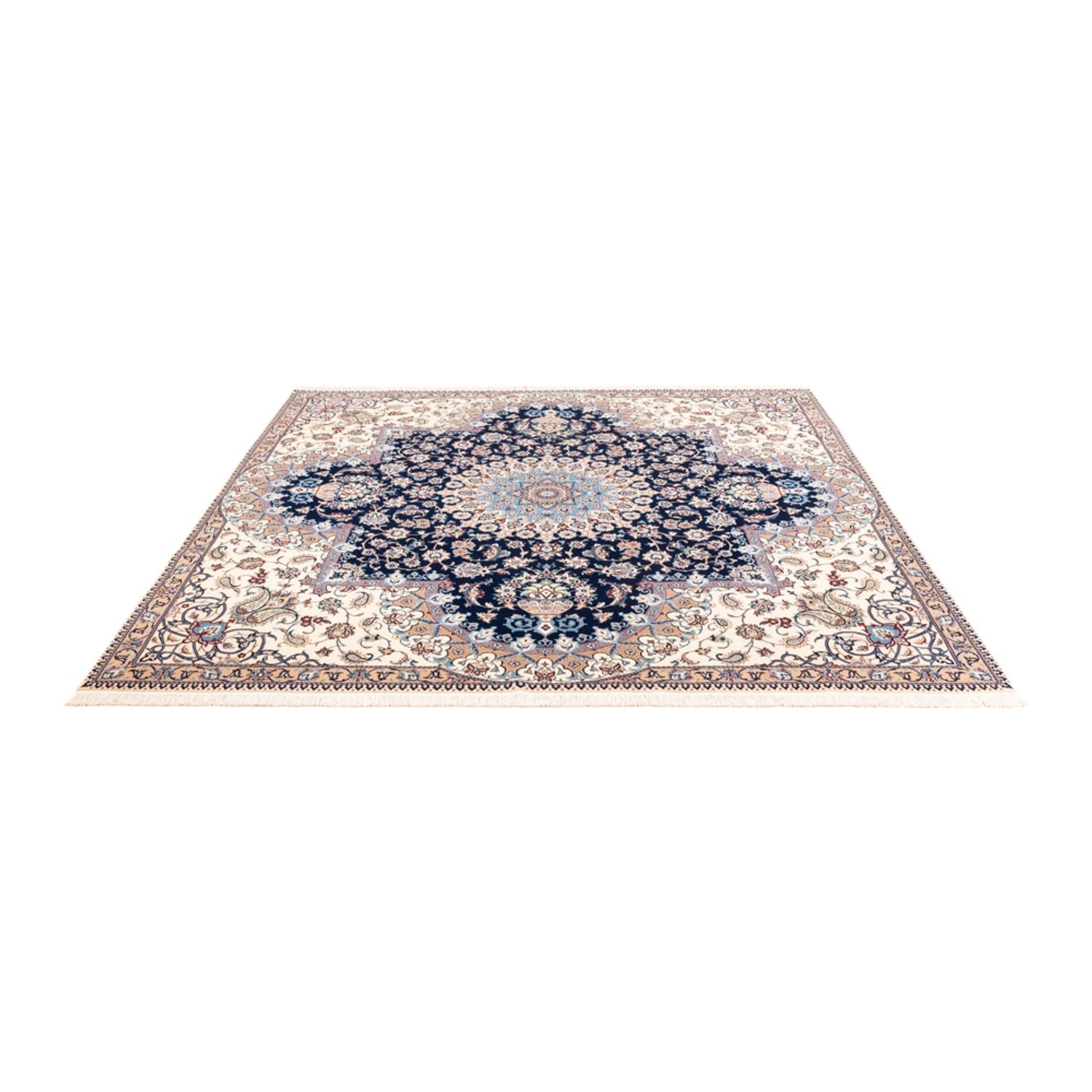 Tappeto Persero - Nain - Premio quadrato  - 212 x 212 cm - blu scuro