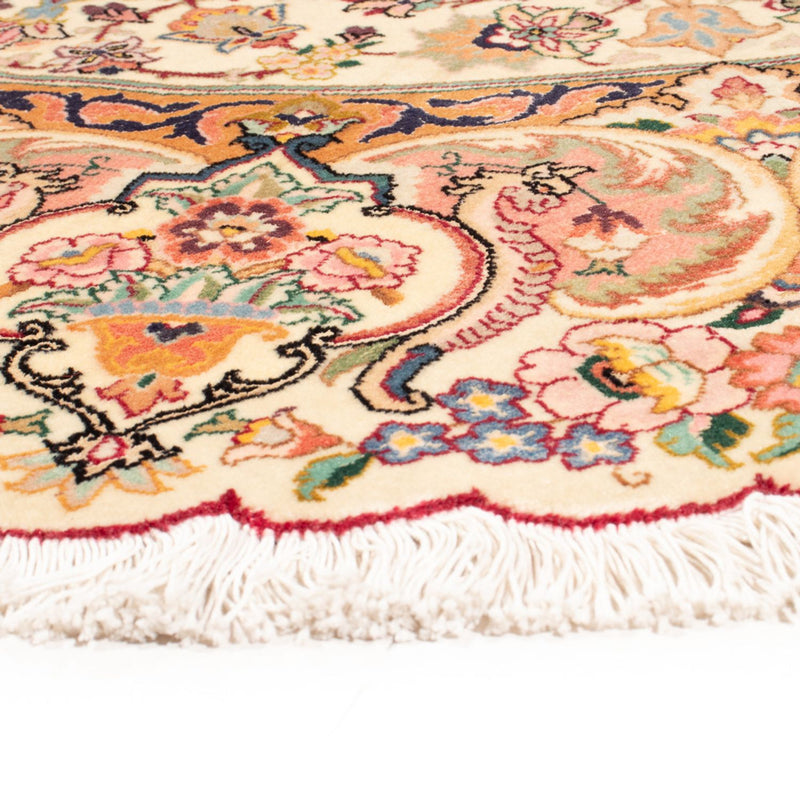 Tappeto Persero - Tabriz - Reale rotondo  - 200 x 200 cm - crema