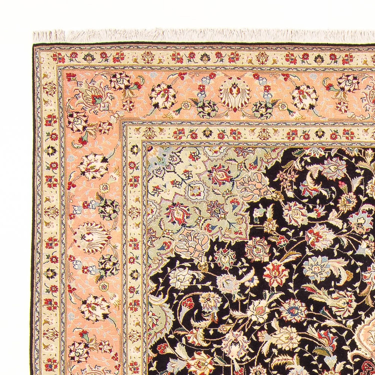 Tappeto Persero - Tabriz - Reale - 293 x 207 cm - blu scuro