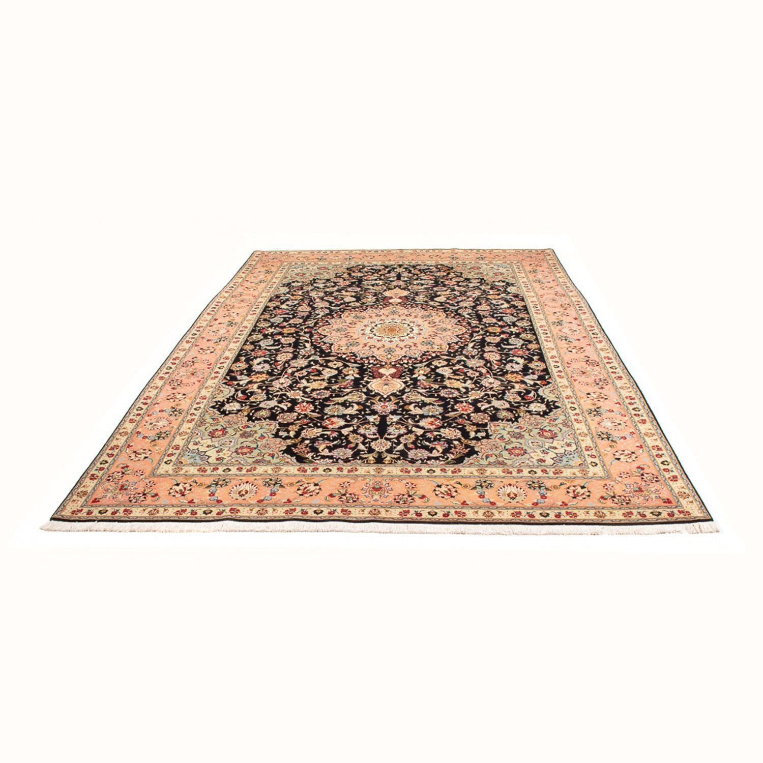 Tappeto Persero - Tabriz - Reale - 293 x 207 cm - blu scuro