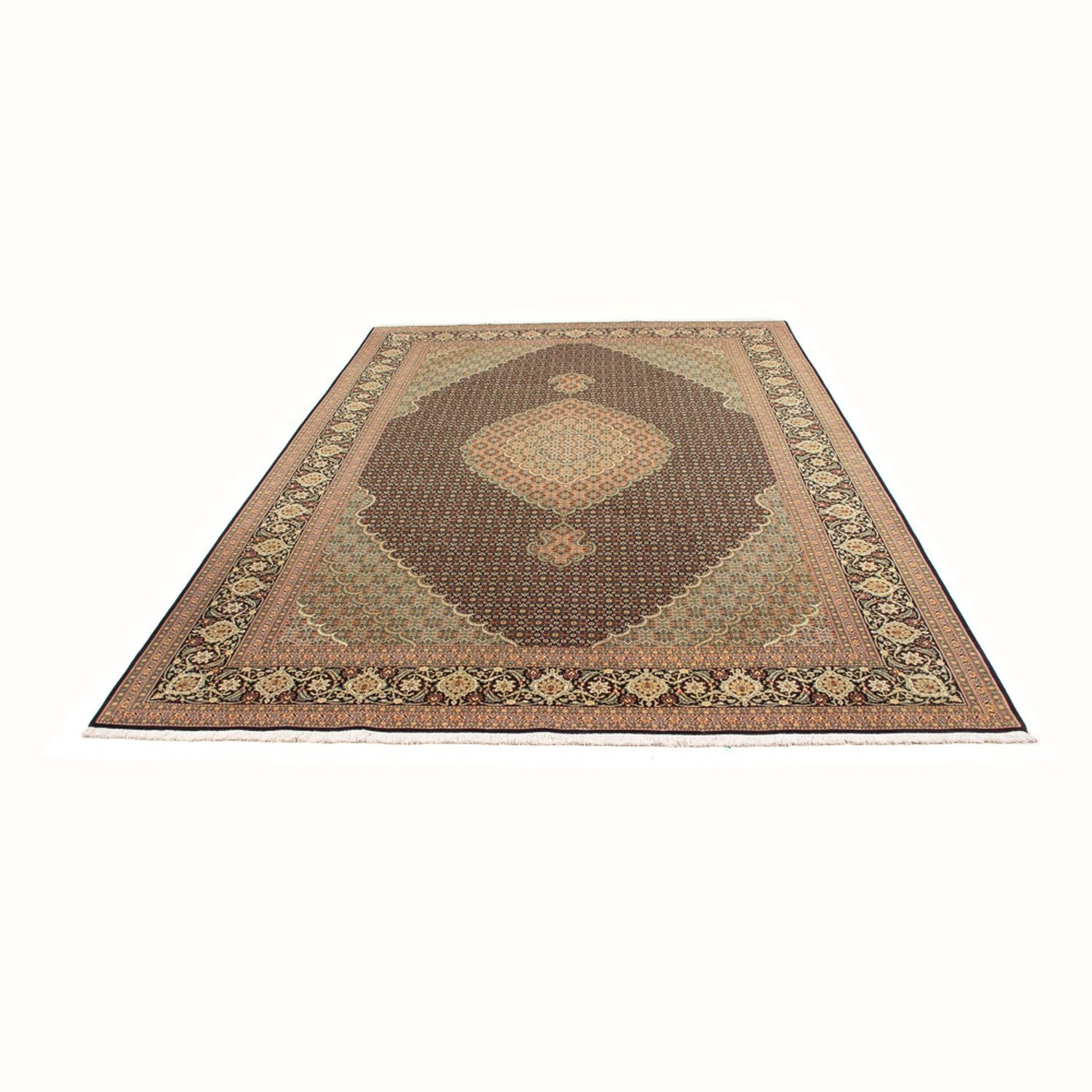 Tappeto Persero - Tabriz - Reale - 296 x 199 cm - blu scuro