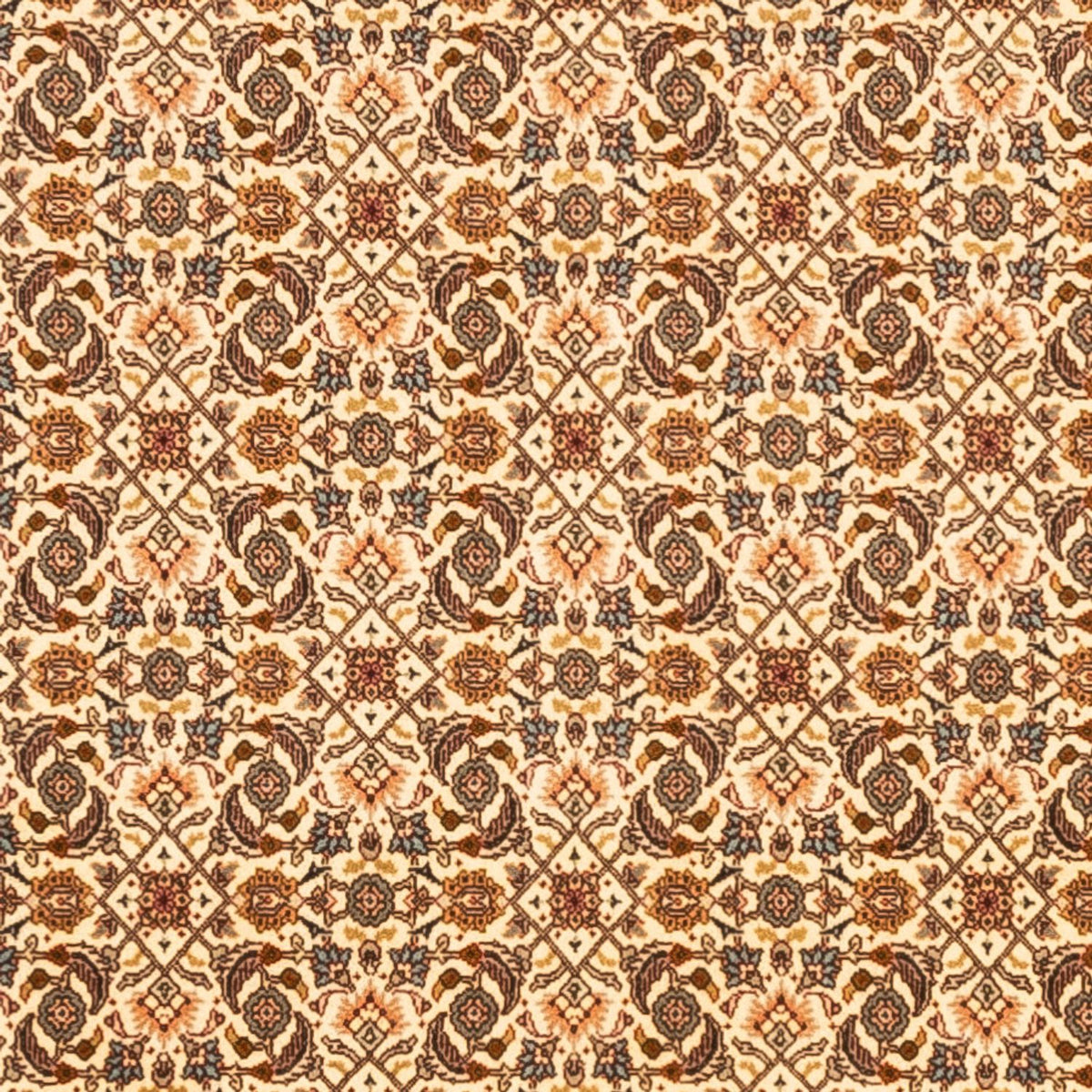 Tappeto Persero - Tabriz - Reale quadrato  - 206 x 204 cm - beige scuro