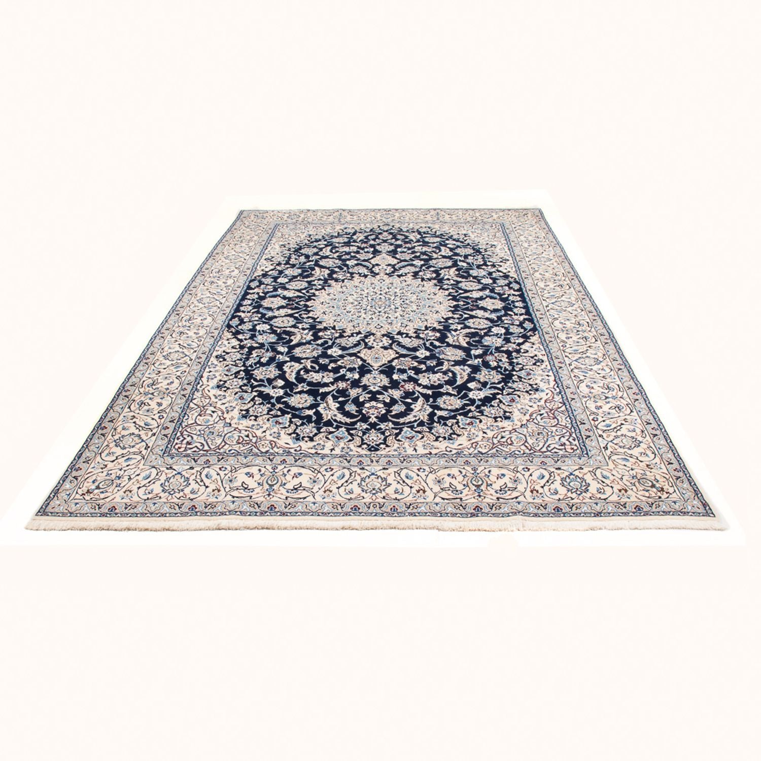 Tappeto Persero - Nain - 304 x 200 cm - blu scuro