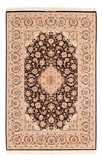 Tappeto corsia Tappeto Persero - Isfahan - Premio - 227 x 148 cm - blu scuro