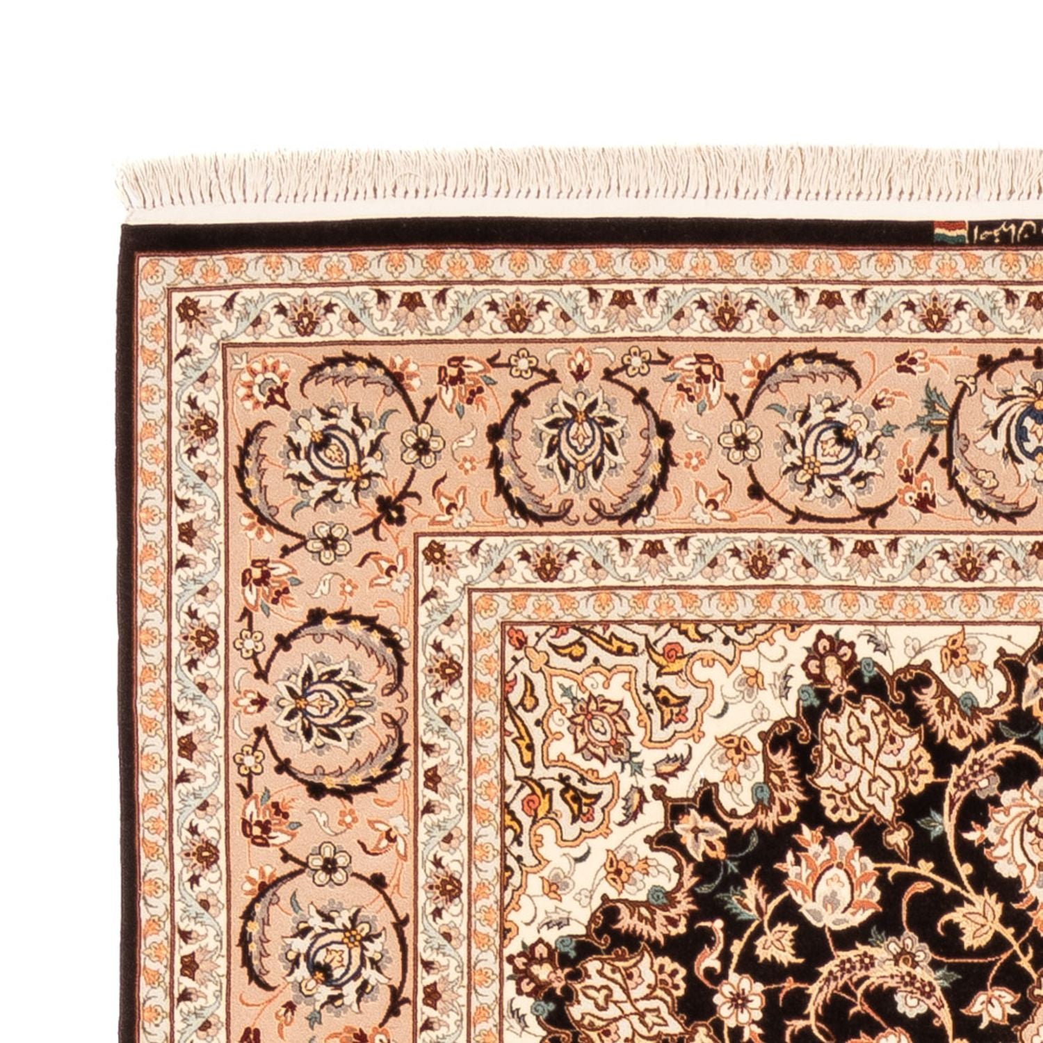 Tappeto corsia Tappeto Persero - Isfahan - Premio - 227 x 148 cm - blu scuro