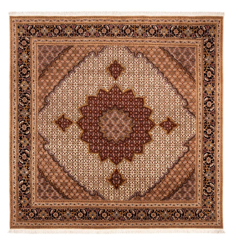 Tappeto Persero - Tabriz - Reale quadrato  - 256 x 250 cm - rosso bordeaux