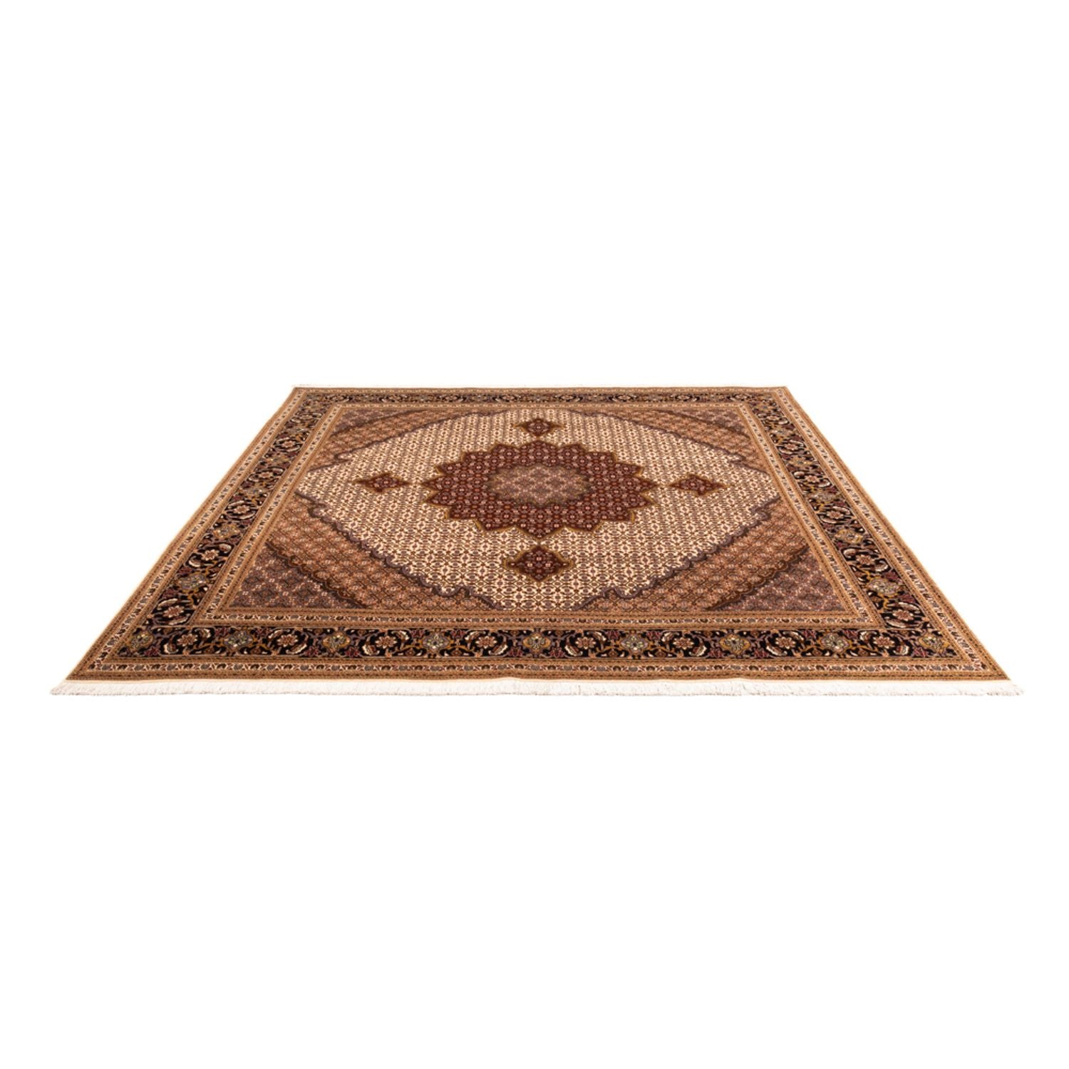 Tappeto Persero - Tabriz - Reale quadrato  - 256 x 250 cm - rosso bordeaux