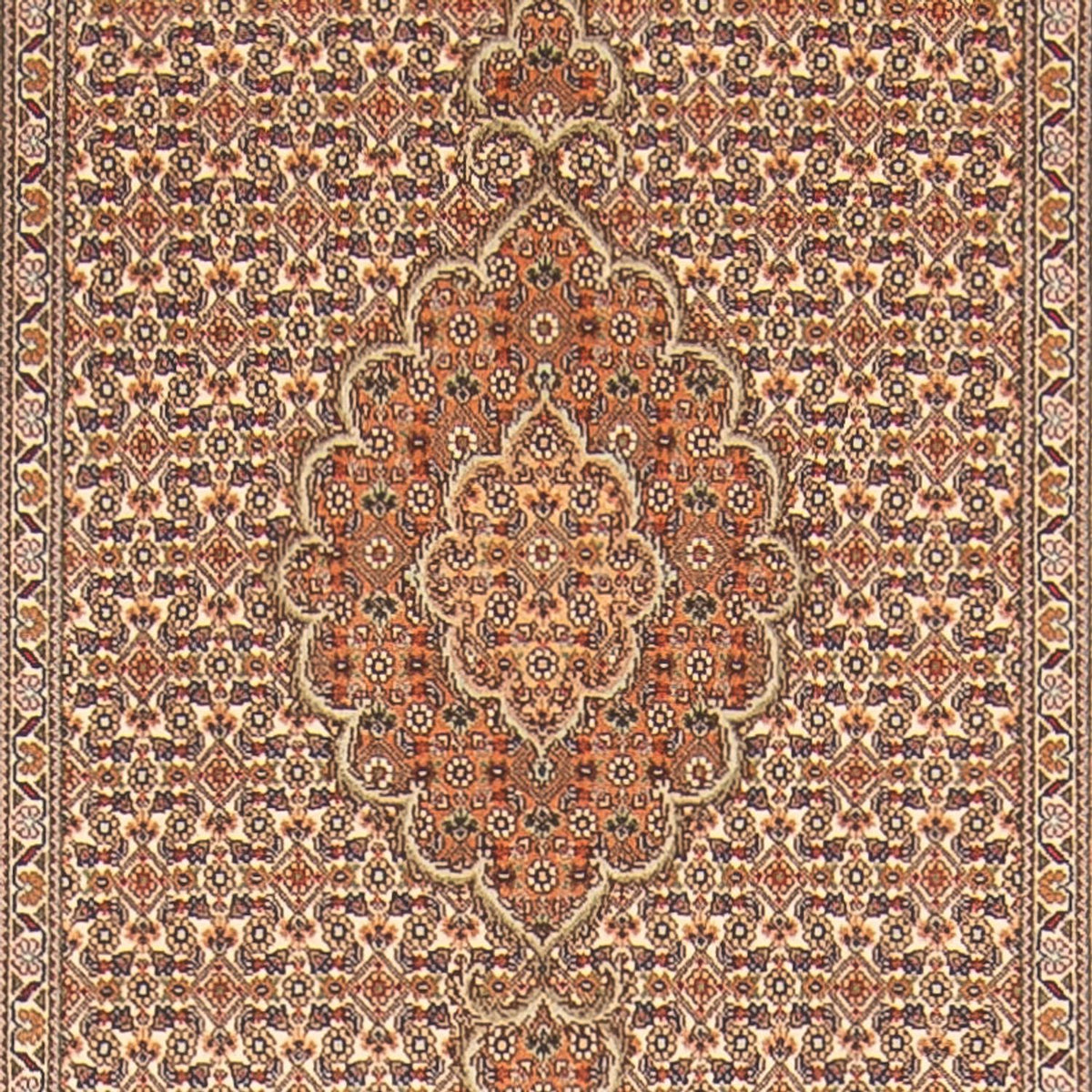 Tappeto corsia Tappeto Persero - Tabriz - Reale - 403 x 82 cm - beige