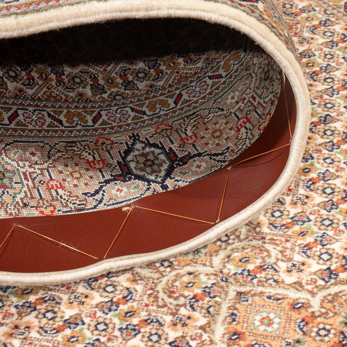 Tappeto corsia Tappeto Persero - Tabriz - Reale - 403 x 82 cm - beige