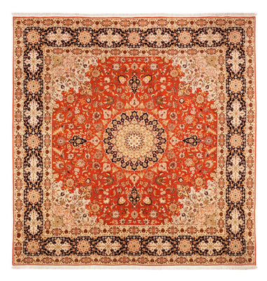 Tappeto Persero - Tabriz quadrato  - 253 x 249 cm - arancione