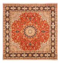 Tappeto Persero - Tabriz quadrato  - 253 x 249 cm - arancione