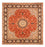 Tappeto Persero - Tabriz quadrato  - 253 x 249 cm - arancione