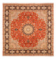 Tappeto Persero - Tabriz quadrato  - 253 x 249 cm - arancione