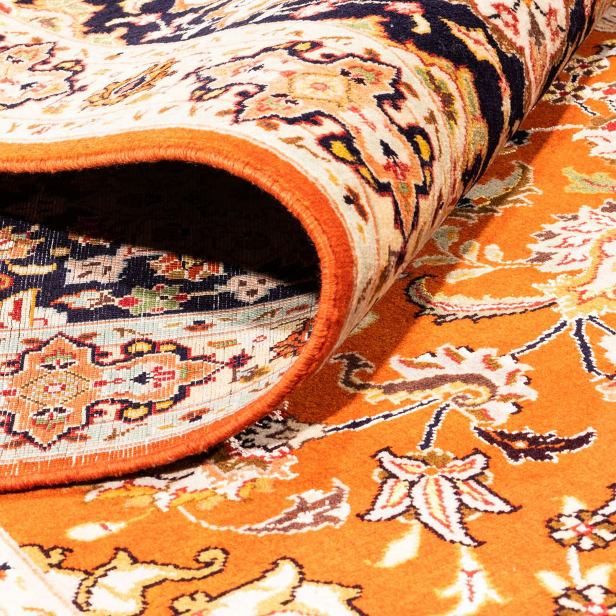 Tappeto Persero - Tabriz quadrato  - 253 x 249 cm - arancione