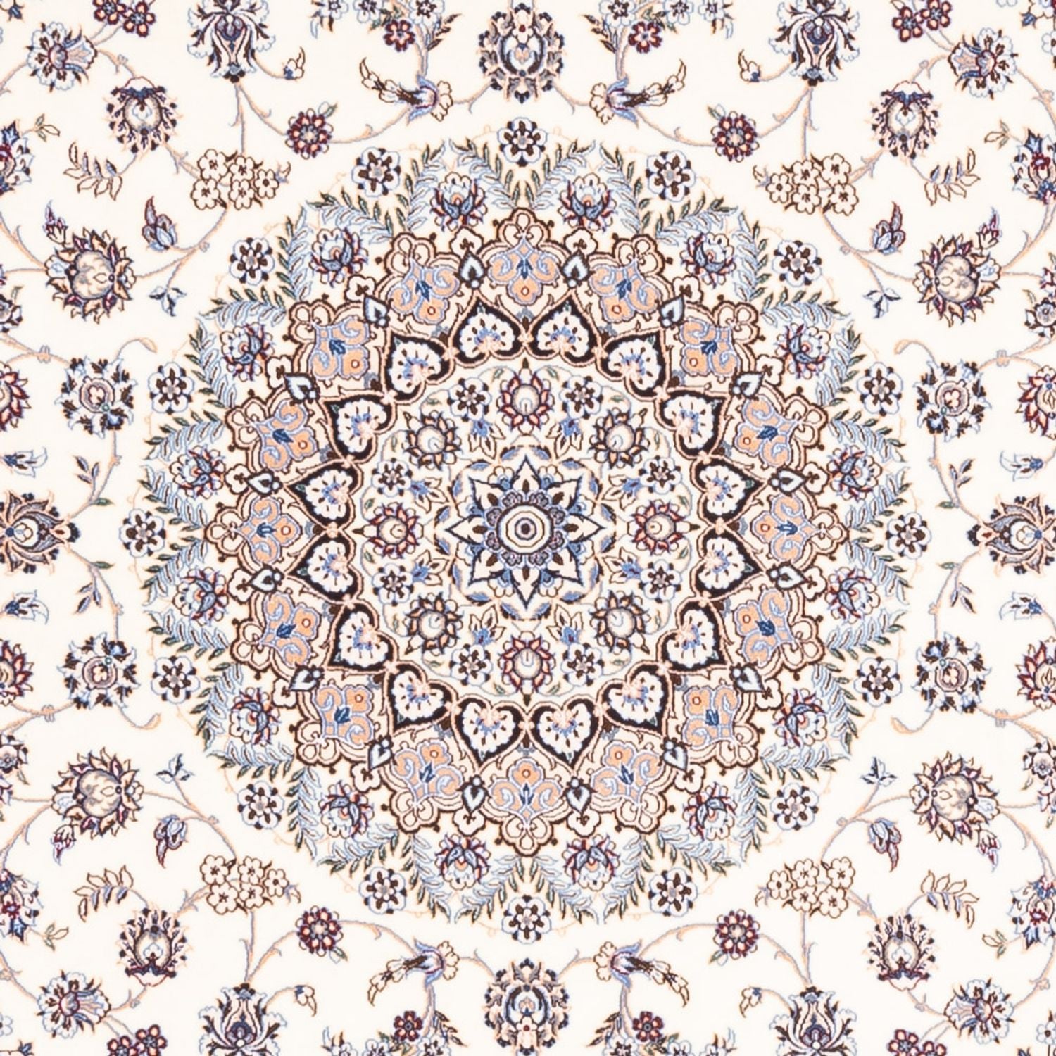 Tappeto Persero - Nain - Premio quadrato  - 203 x 201 cm - crema