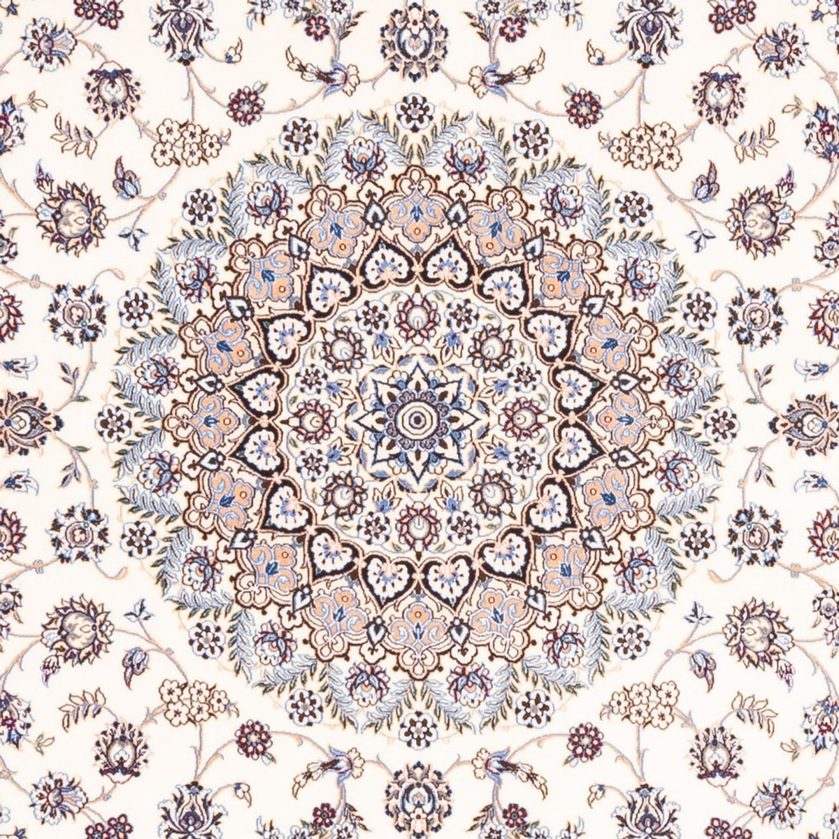 Tappeto Persero - Nain - Premio quadrato  - 203 x 201 cm - crema