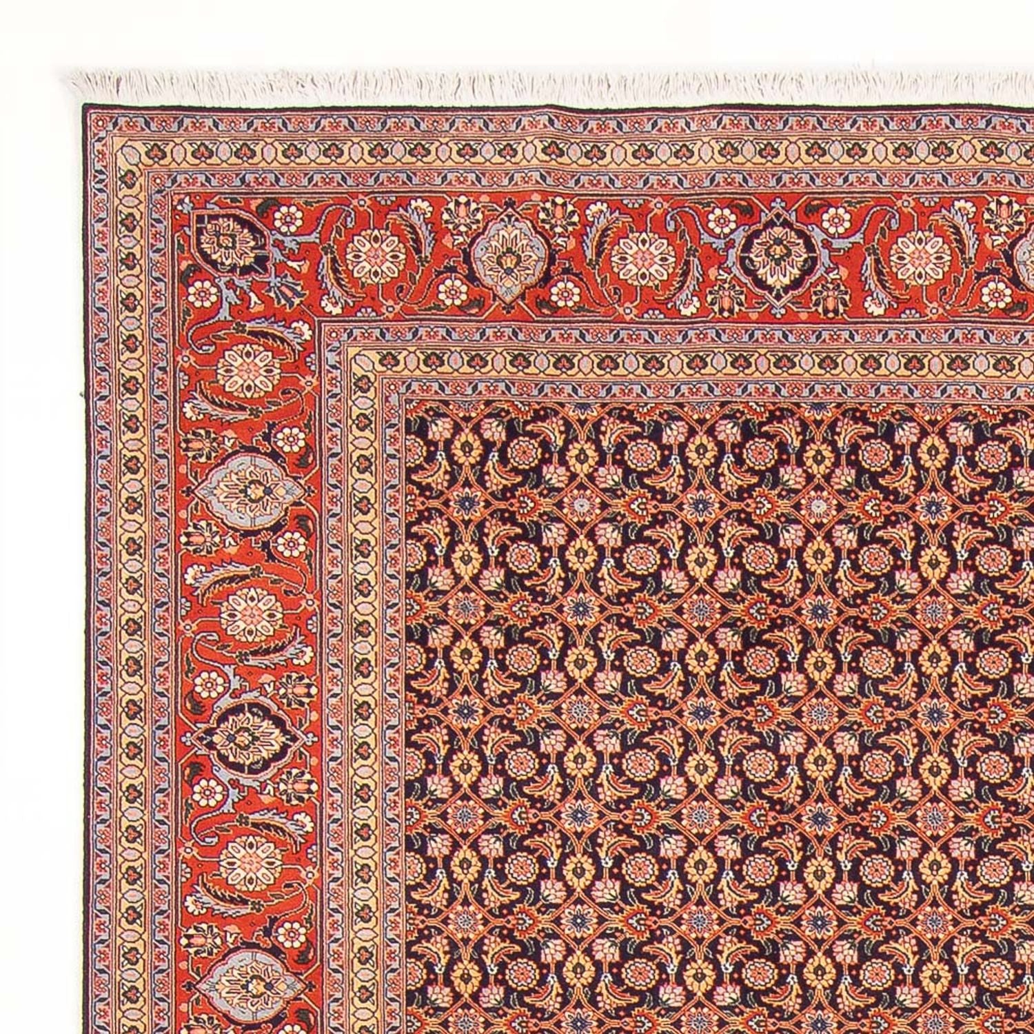 Tappeto Persero - Tabriz - Reale - 290 x 200 cm - blu scuro