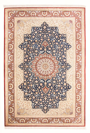 Tappeto di seta - Ghom seta - Premio - 287 x 196 cm - blu