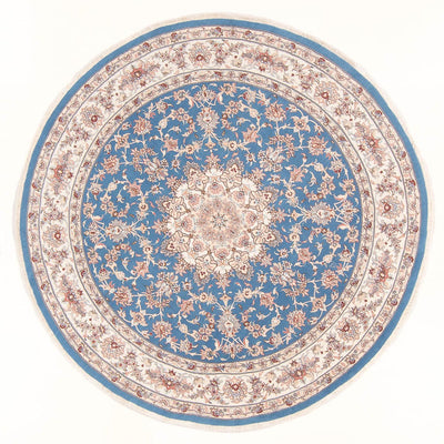 Tappeto Persero - Tabriz - Reale rotondo  - 200 x 200 cm - blu