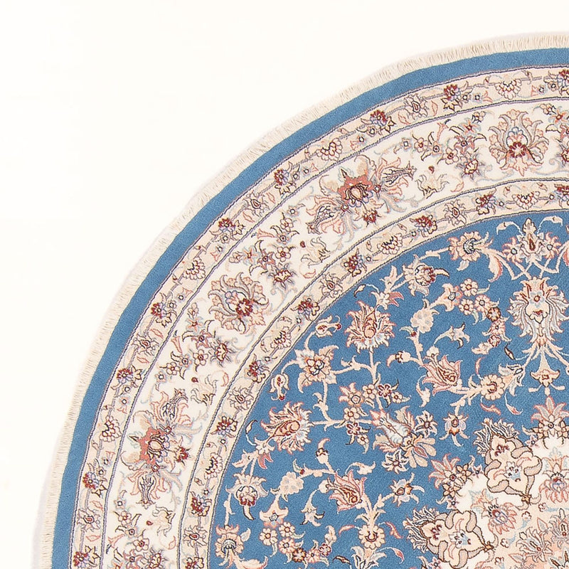 Tappeto Persero - Tabriz - Reale rotondo  - 200 x 200 cm - blu