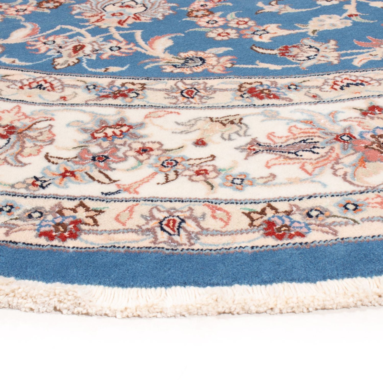 Tappeto Persero - Tabriz - Reale rotondo  - 200 x 200 cm - blu