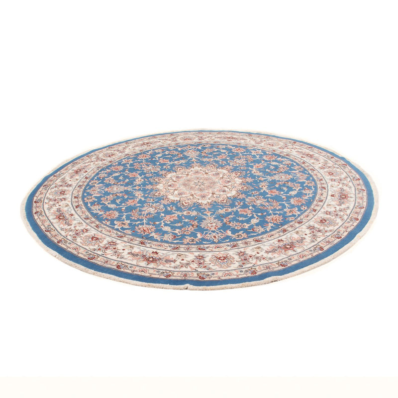 Tappeto Persero - Tabriz - Reale rotondo  - 200 x 200 cm - blu