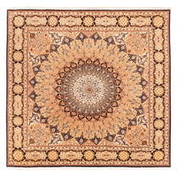 Tappeto Persero - Tabriz - Reale quadrato  - 200 x 200 cm - beige chiaro