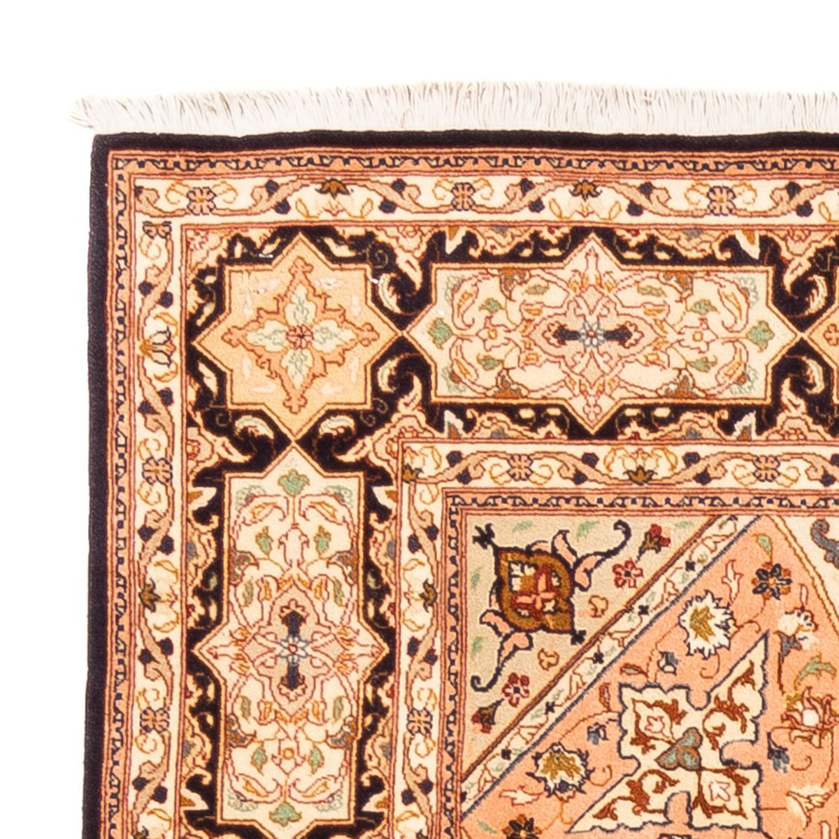 Tappeto Persero - Tabriz - Reale quadrato  - 200 x 200 cm - beige chiaro