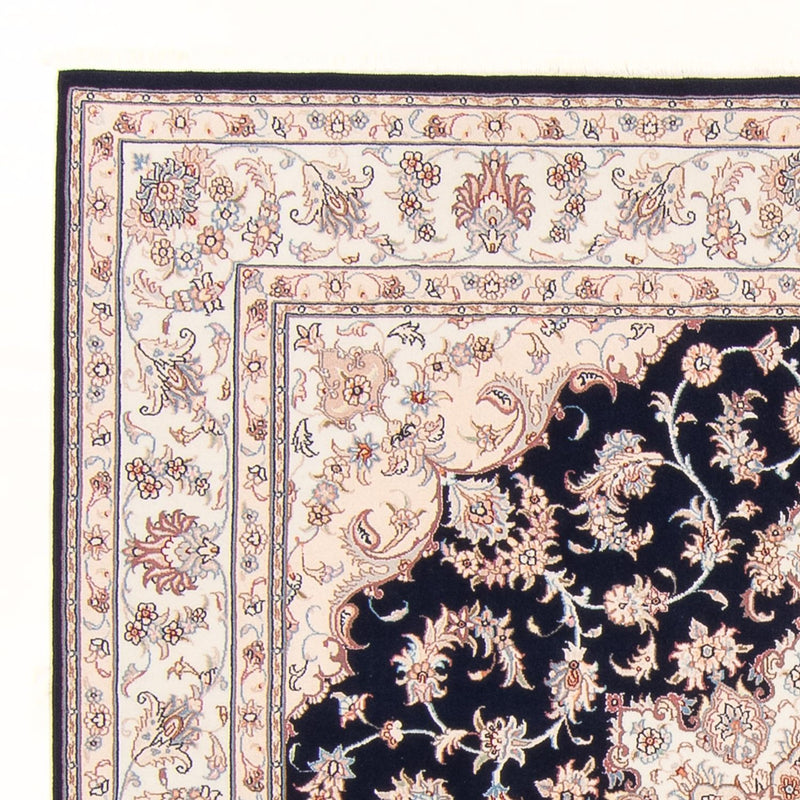 Tappeto Persero - Tabriz - Reale - 220 x 198 cm - blu scuro