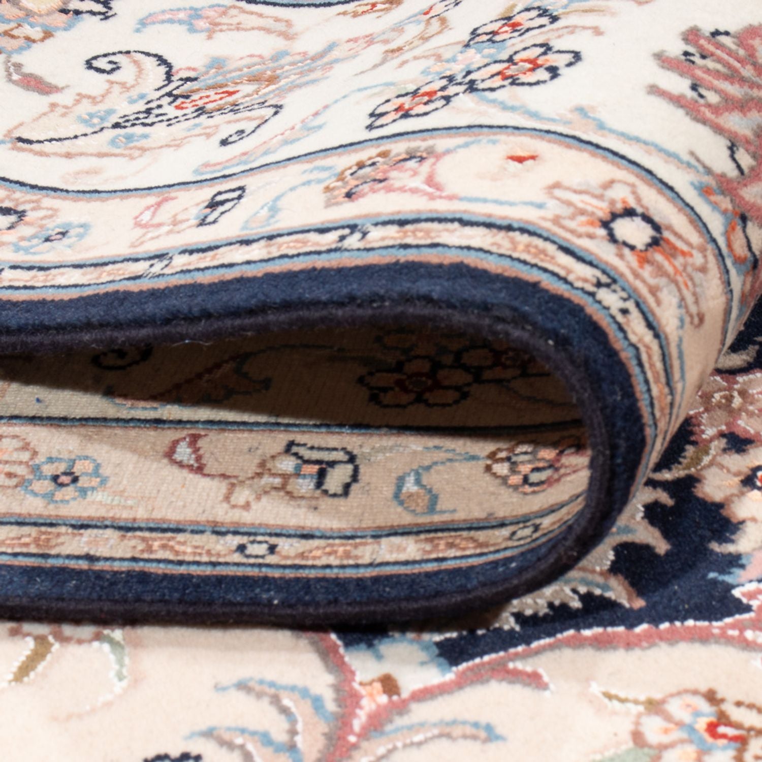 Tappeto Persero - Tabriz - Reale - 220 x 198 cm - blu scuro