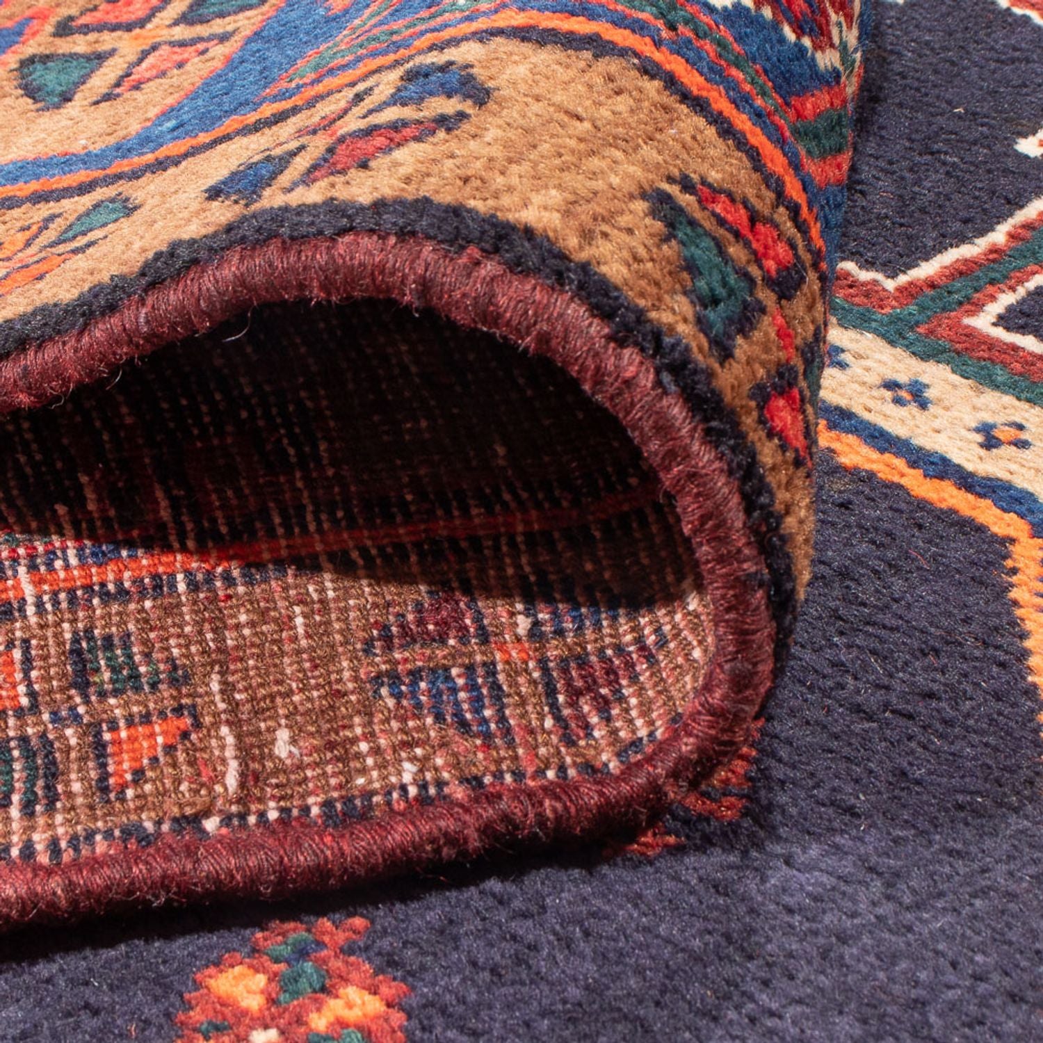 Tappeto corsia Tappeto Persero - Nomade - 380 x 153 cm - blu scuro