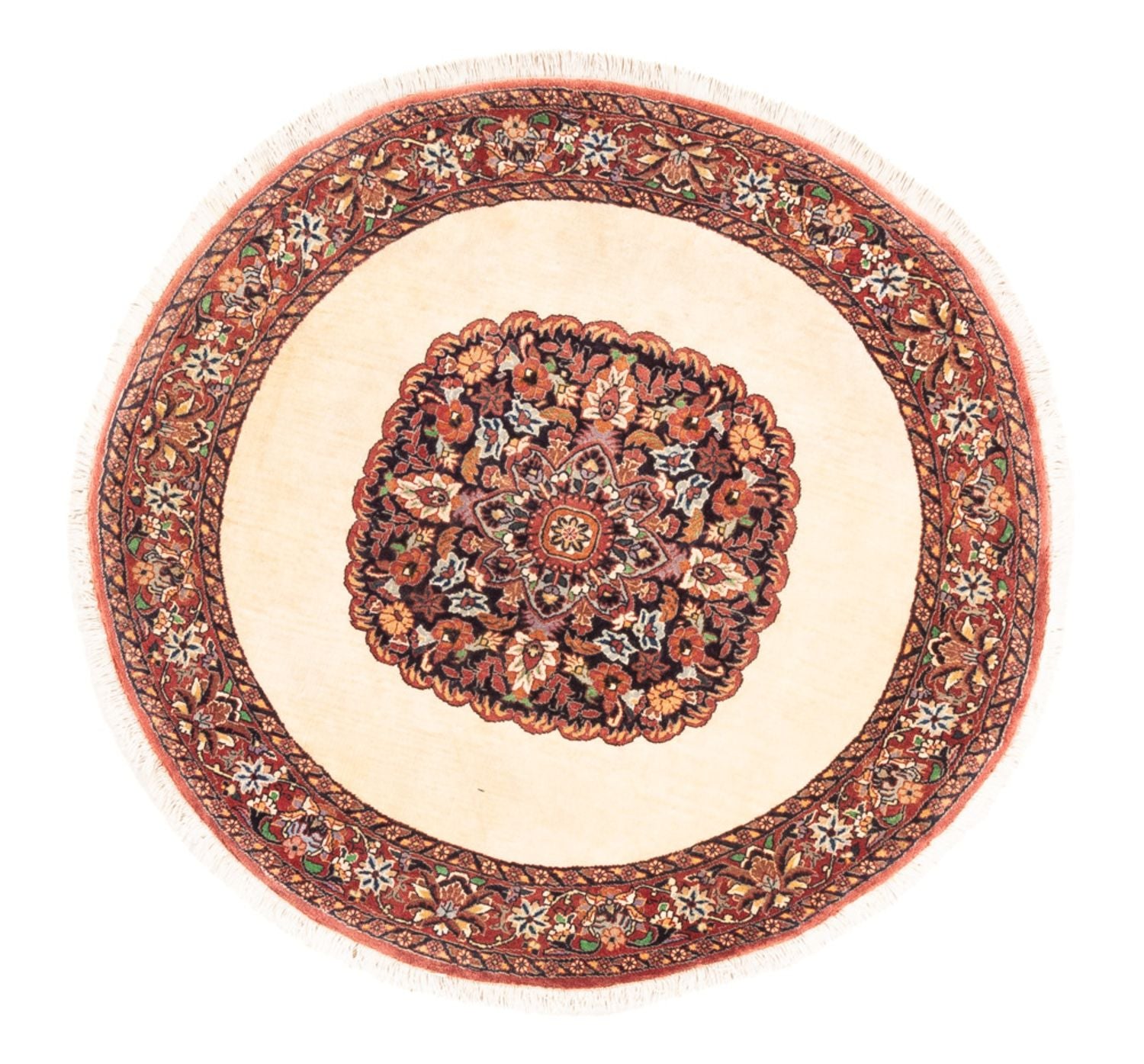 Tappeto Persero - Bidjar rotondo  - 100 x 100 cm - crema