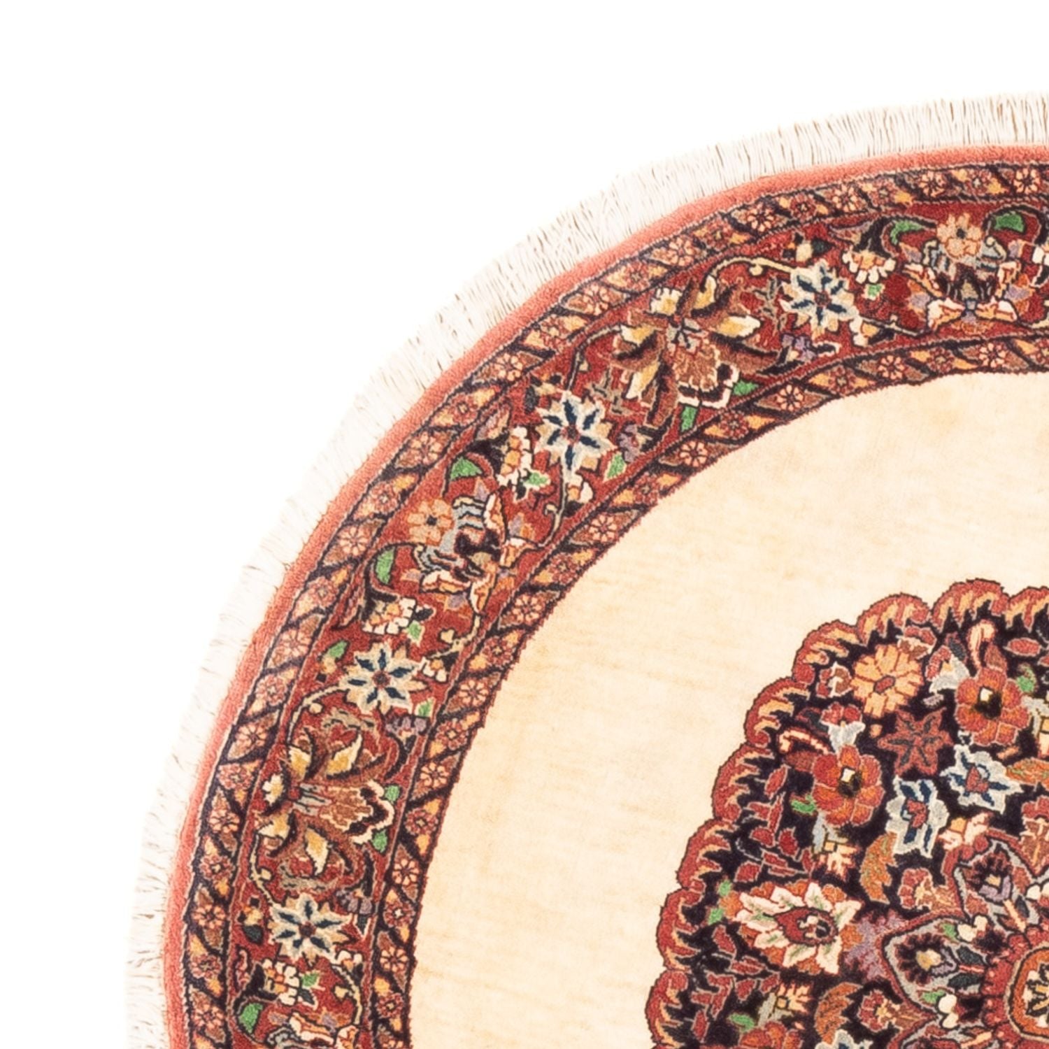 Tappeto Persero - Bidjar rotondo  - 100 x 100 cm - crema