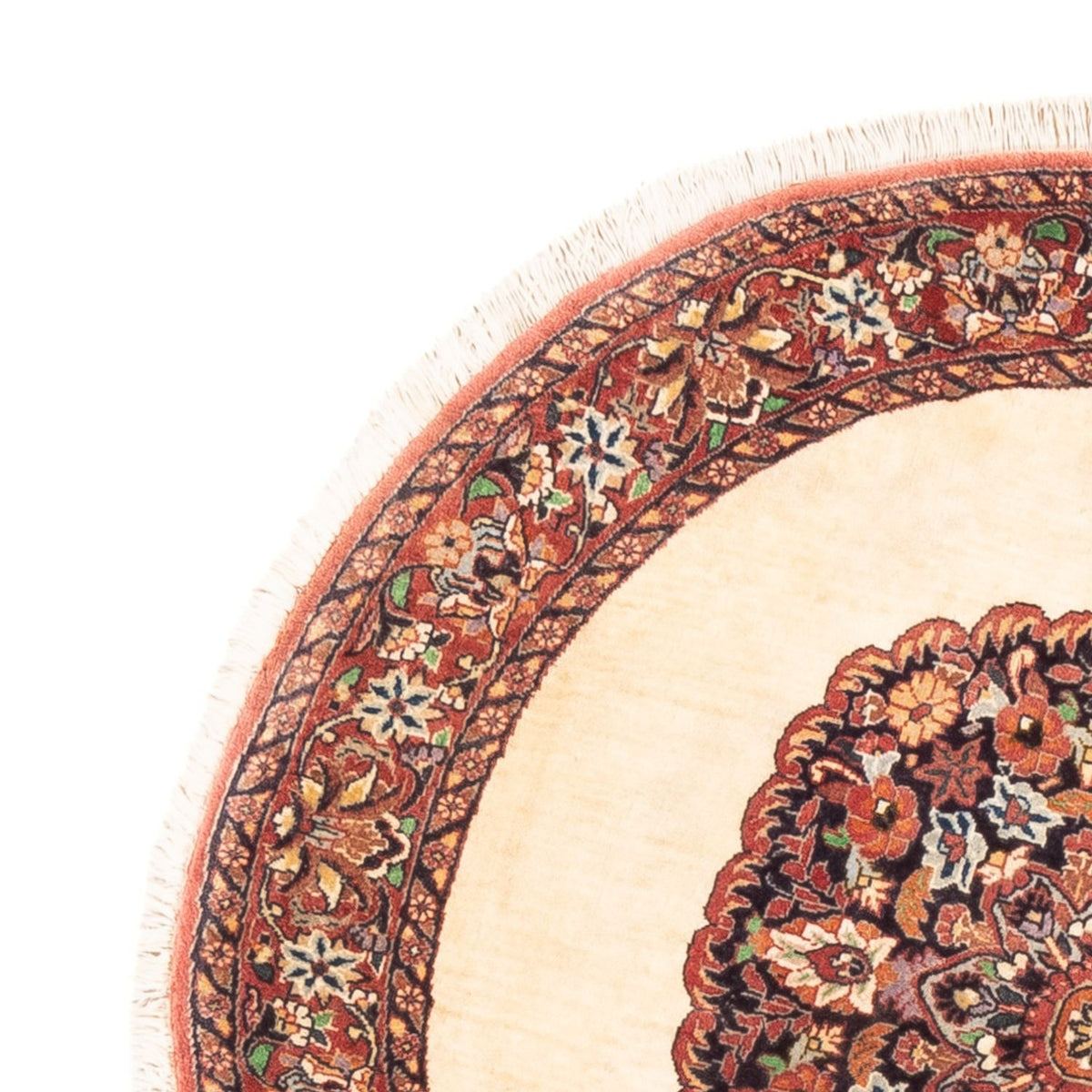 Tappeto Persero - Bidjar rotondo  - 100 x 100 cm - crema