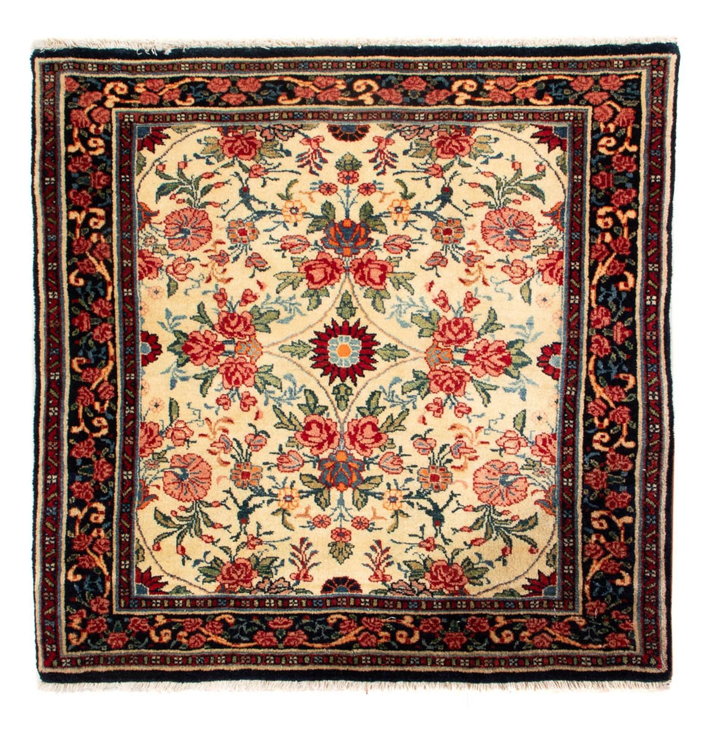 Tappeto Persero - Bidjar quadrato  - 70 x 70 cm - crema