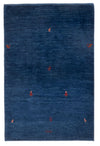 Gabbeh persiano Tappeto 100x162cm - Perserteppich Wollteppich - Rettangolo / Blu scuro / 100 x 162 cm Rettangolo