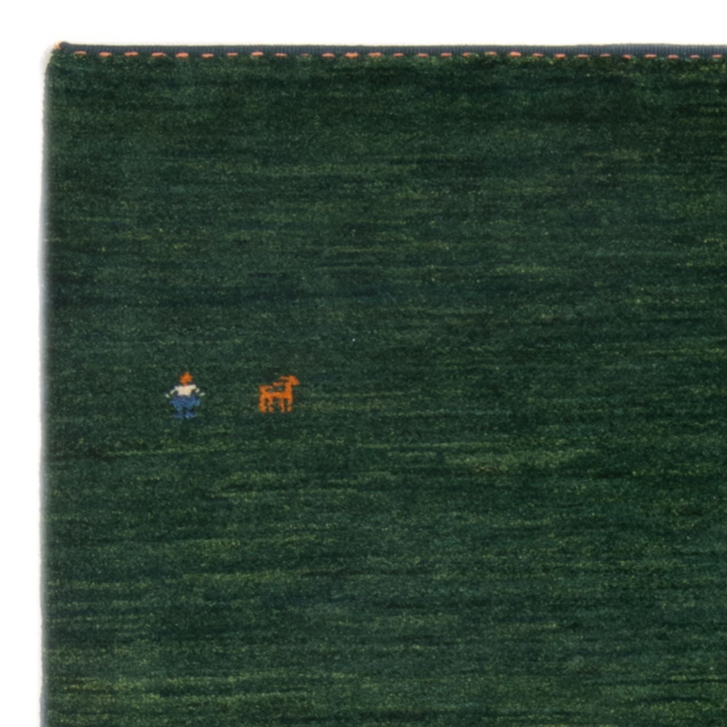 Tappeto Gabbeh - Persero - 151 x 104 cm - verde scuro