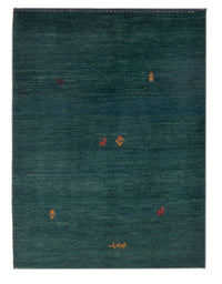 Tappeto Gabbeh - Persero - 160 x 104 cm - blu petrolio