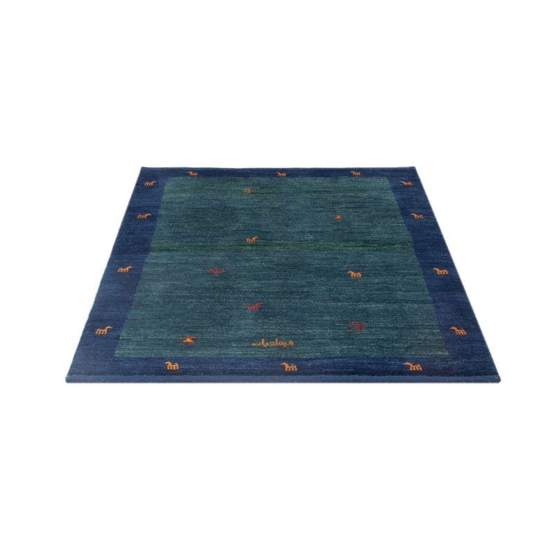 Tappeto Gabbeh - Persero - 139 x 100 cm - blu petrolio