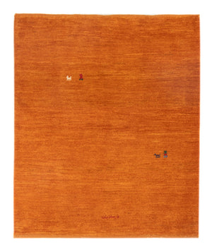 Tappeto Gabbeh - Persero - 128 x 100 cm - arancione