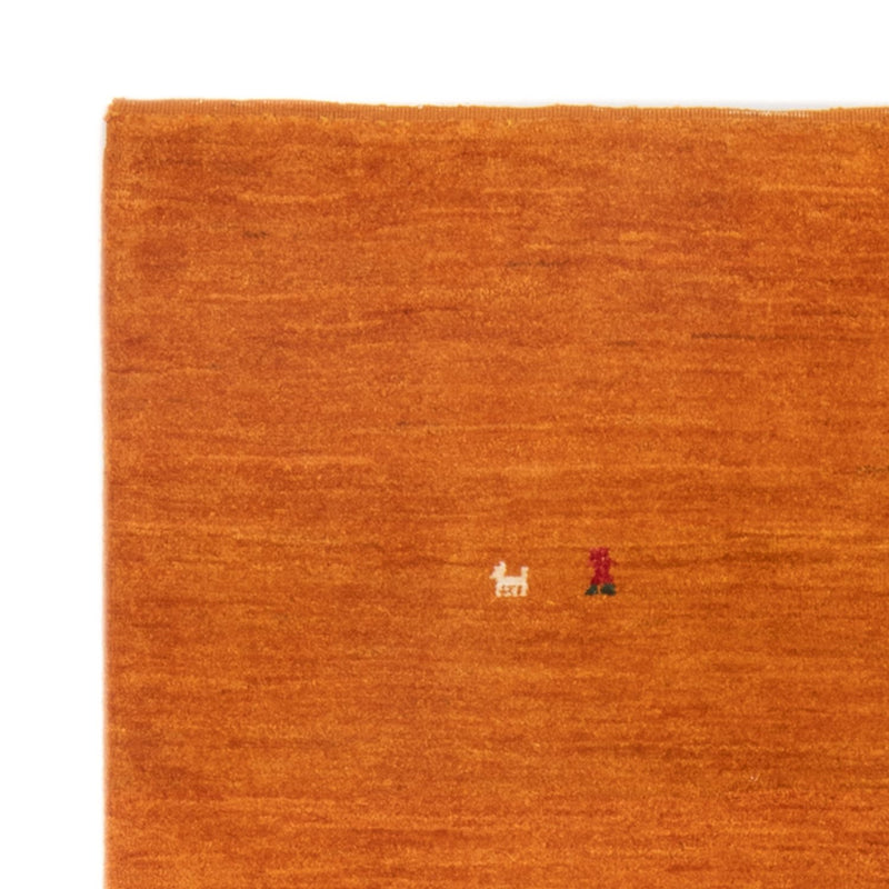 Tappeto Gabbeh - Persero - 128 x 100 cm - arancione