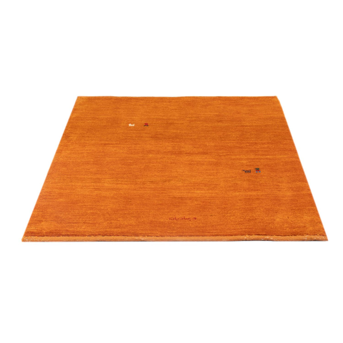Tappeto Gabbeh - Persero - 128 x 100 cm - arancione