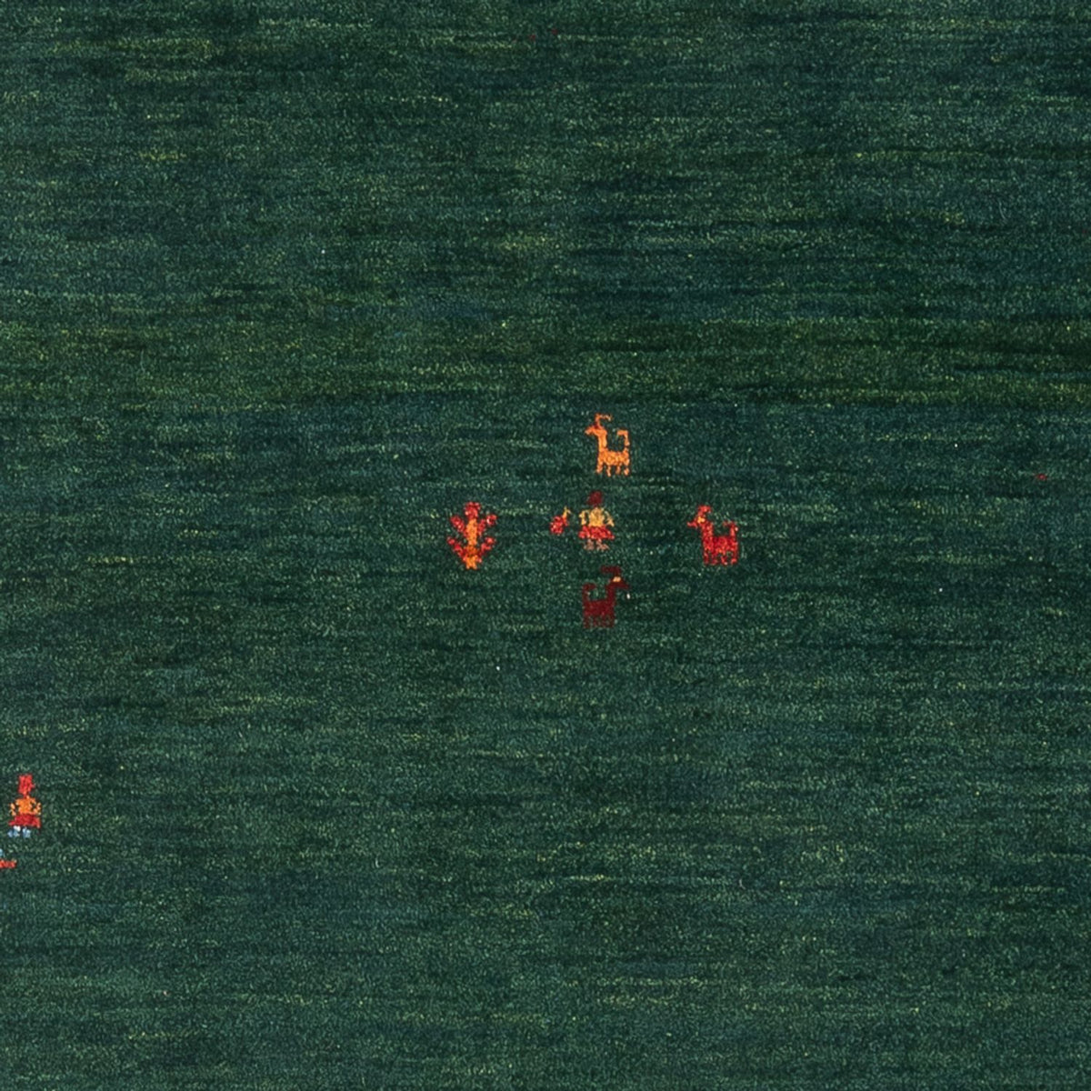 Tappeto Gabbeh - Persero - 175 x 122 cm - verde scuro