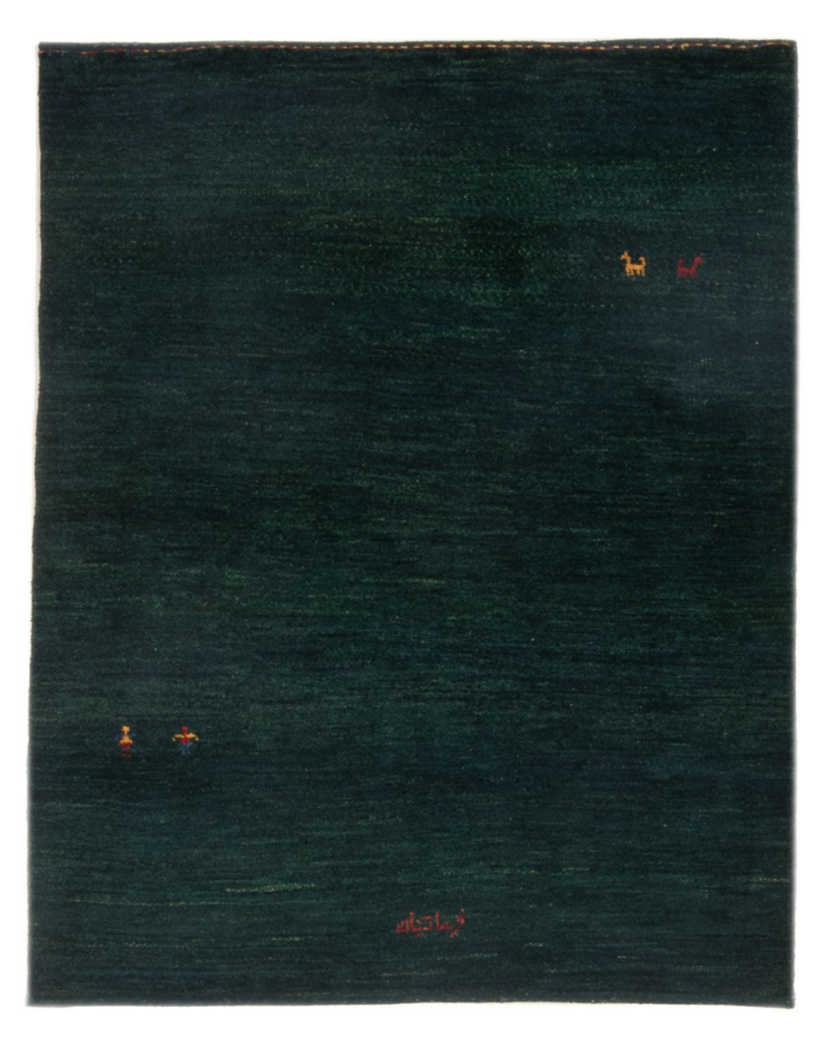 Tappeto Gabbeh - Persero - 148 x 104 cm - verde scuro