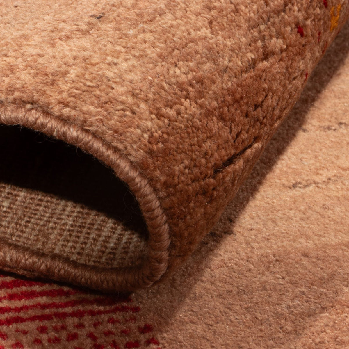 Tappeto Gabbeh - Persero - 161 x 104 cm - marrone chiaro