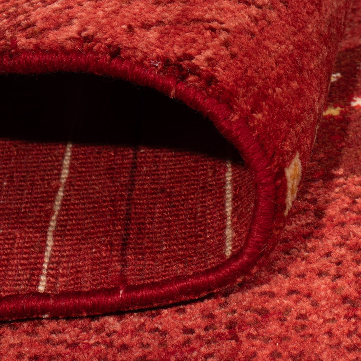 Tappeto Gabbeh - Persero - 140 x 102 cm - rosso scuro